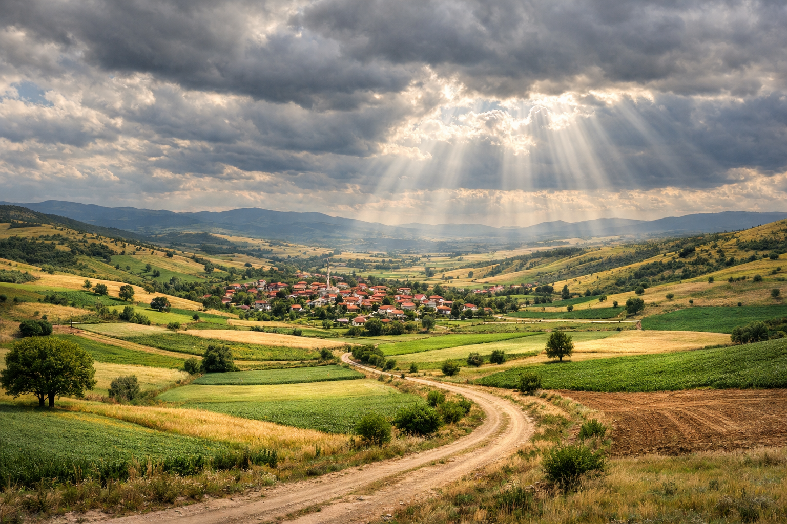 Anadolu kirsal manzarasi